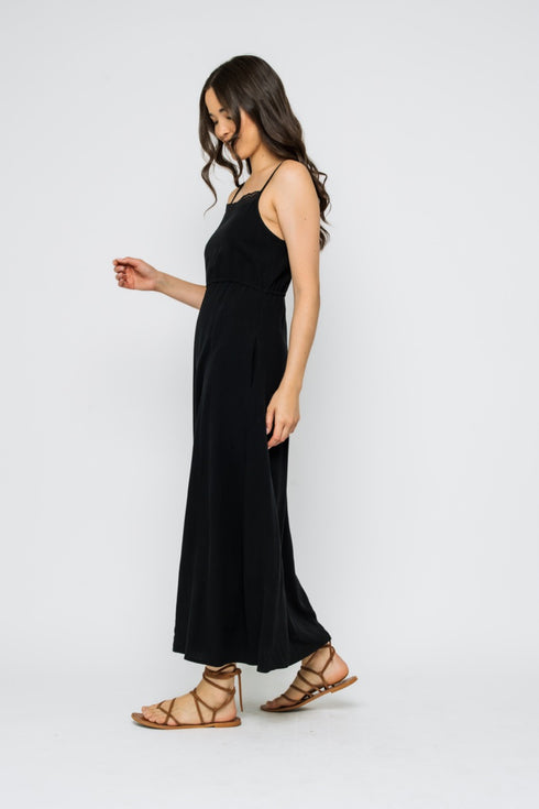 Marilyn-Eyelet Trim Sun Dress